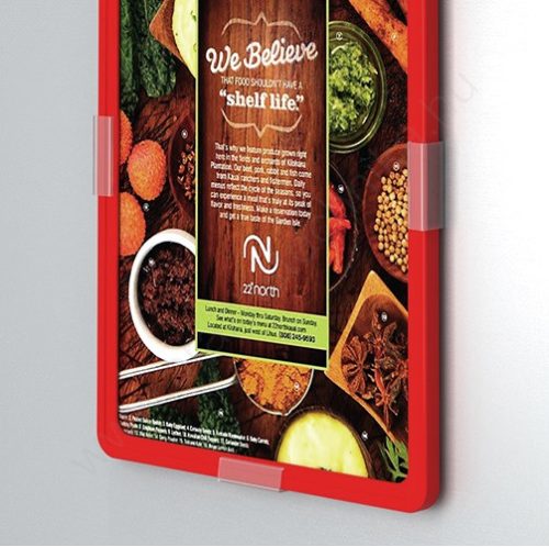 Keretrögzítő CLIP falra 0°- öntapadós 40x9mm