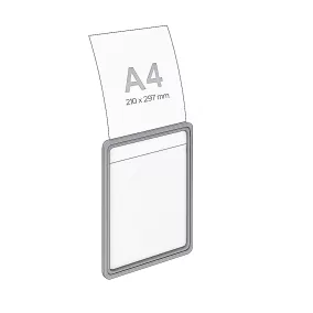 Plakátkeret A4 SZÜRKE RAL7040