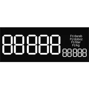   Digitális etikett 100x40mm - fekete - egységáras (200db/cs)
