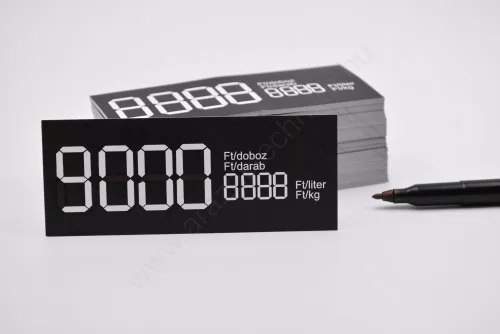 Digitális etikett 100x40mm - fekete - egységáras (200db/cs)