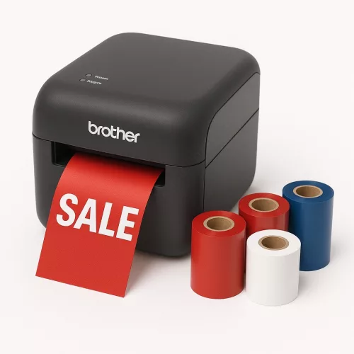 WAX-RESIN  60mmx74m OUT 1/2" festékszalag - FEHÉR