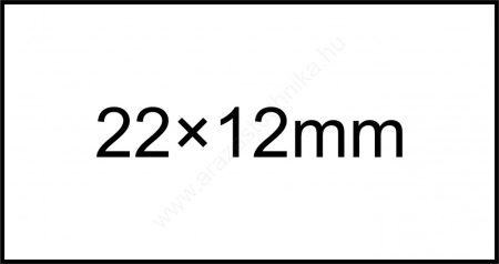 22x12mm ORIGINAL árazócímke - szögletes []