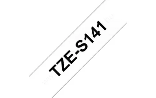 Brother P-touch 18mm ÁTLÁTSZÓ-FEKETE TZe-S141 szalagkazetta