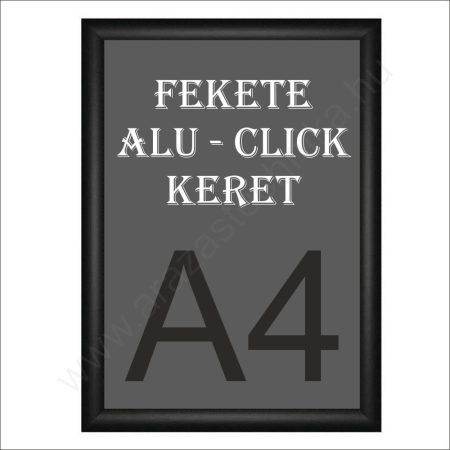 Alumínium plakátkeret A4 [25mm profil] fekete