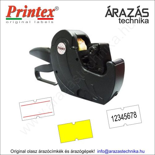 PRINTEX ZH8 árazógép (8 karakter) 21x12mm címke