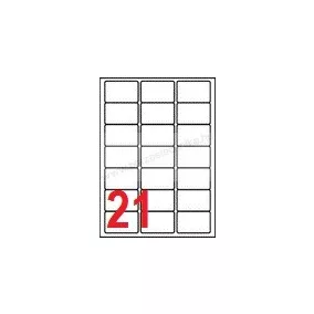 63x39,5mm 21 db/ív íves etikett címke