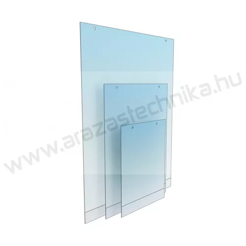 Plakáttok függeszthető lyukkal  - A0 fekvő PVC laptartó