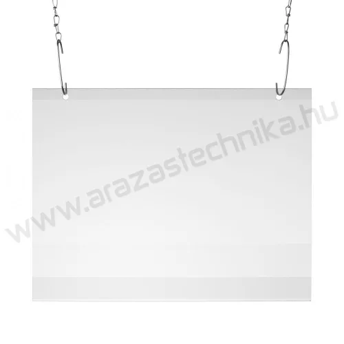 Plakáttok függeszthető lyukkal  - A0 fekvő PVC laptartó