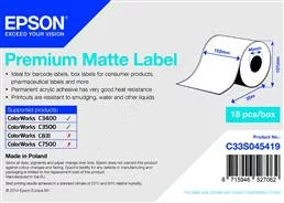 Epson matt papír 102mmx35m folyamatos címke (S045419)