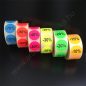 38mm körcímke -10% -20% -30% -40% -50% -70% - fluo zöld