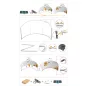   TUBE - MEETING ROOM Fal 3x2méter (9000731) - íves sajtófal