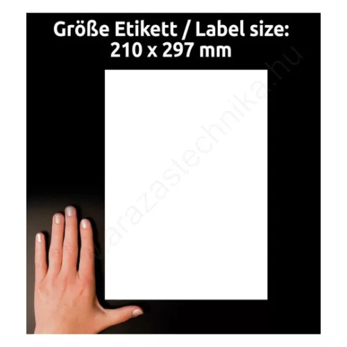 6125 Avery univerzális címke - fehér 210x297mm