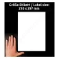 6125 Avery univerzális címke - fehér 210x297mm