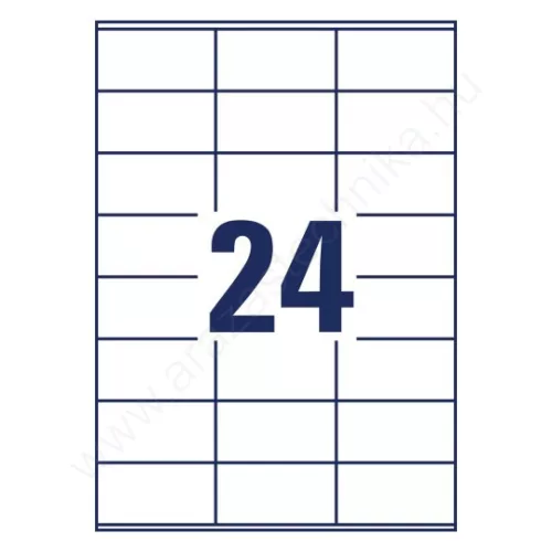 6122 Avery univerzális címke - fehér 70x36mm (10ív)