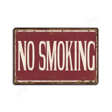 No smoking retro fémtábla