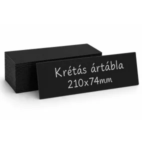 Krétás ártábla [210x74mm] - PVC lap