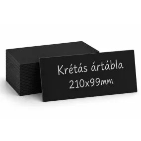 Krétás ártábla [210x99mm] PVC lap