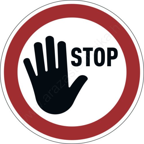 STOP - eltávolítható R9 padlómatrica (1042-03)