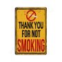 Thank you for not smoking fémtábla