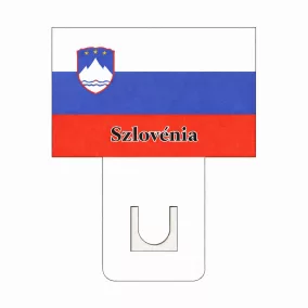 Szlovén zászló - 60x40mm