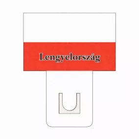 Lengyel zászló - 60x40mm