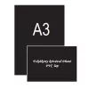 A3 fekete PVC lap [297x420mm] folyékony krétával írható