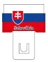 Szlovák zászló - 60x40mm