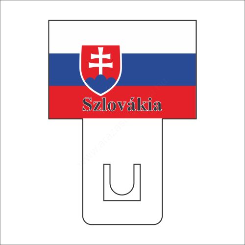 Szlovák zászló - 60x40mm