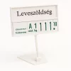 Árkazetta zöldségekhez 120x84mm fehér-zöld - talpas