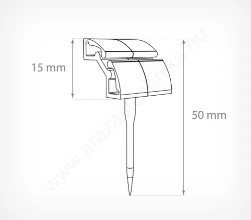 MINISTICK kartontartó tüske - fehér