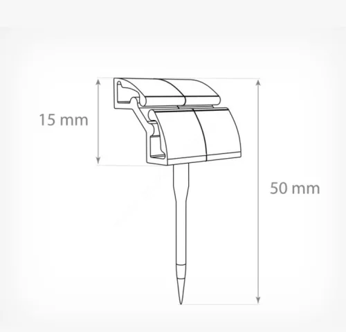 MINISTICK kartontartó tüske - fekete