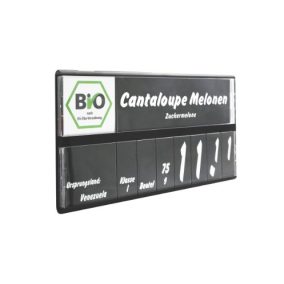 Árkazetta zöldségekhez 120x84mm fekete-fehér - kampós