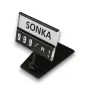   Árkazetta SZETT 74x51mm lapozható számok+5cm_szár+TALP - fekete
