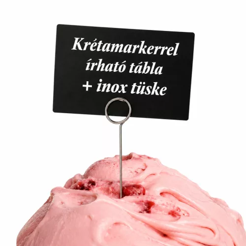 Krétás ártábla szett A7 [105x74mm] + inox TÜSKE (5 cm)