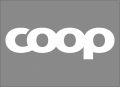 Betűvágott coop logo kosárra (20x8cm) - fehér pvc