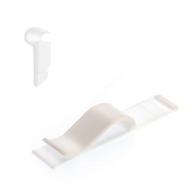 CLIP csipesz üveglapra - FEHÉR (+árkazettához adapter)