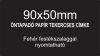 90x50mm FEKETE öntapadó papír hátcímke (1.000db/tek)
