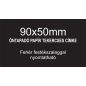 90x50mm FEKETE öntapadó papír hátcímke (1.000db/tek)