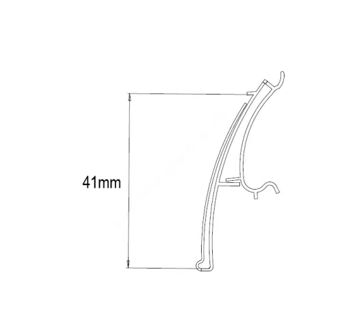 Pattintós SIDAC41 lengő ársín 41x1310mm