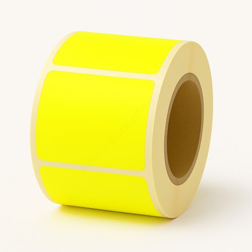 90x100mm TT címke - fluo sárga (1000db/40)