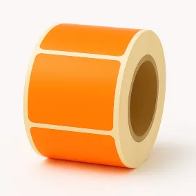 90x100mm TT címke - fluo narancs (1000db/40)