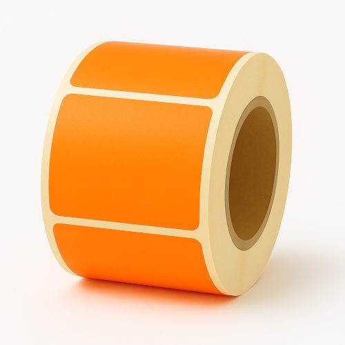 90x100mm TT címke - fluo narancs (1000db/40)