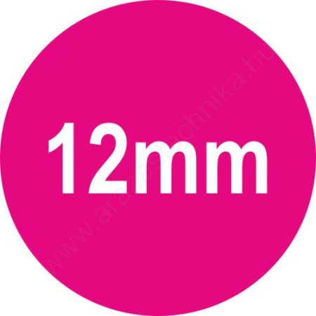12mm körcímke jelölőpont (1.400db/tekercs) PINK