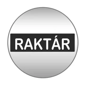Piktogram - RAKTÁR - 83mm kör szálcsiszolt ezüst tábla