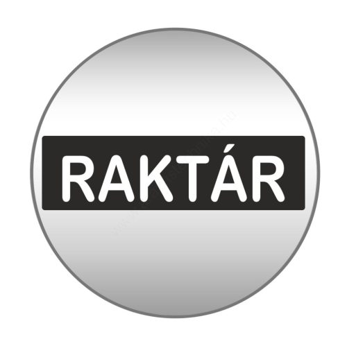 Piktogram - RAKTÁR - 83mm kör szálcsiszolt ezüst tábla