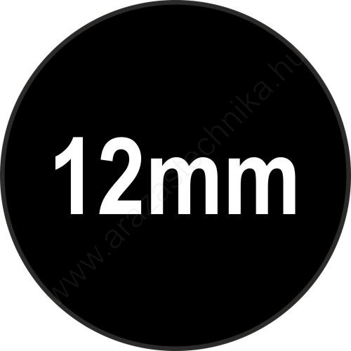 12mm körcímke jelölőpont (1.400db/tekercs) FEKETE