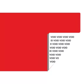 VOID 50x25mm (1.000db/40) biztonsági címke - piros
