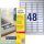 L6009-100 Avery ipari ezüst poliészter címke 45,7x21,2mm