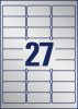 L6011-100 Avery ipari ezüst poliészter címke 63,5x29,6mm