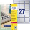 L6011-8 Avery ipari ezüst poliészter címke 63,5x29,6mm